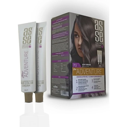 Asse Adventure Set Boya No:7.1 Küllü Kumral 50 Ml+50 Ml