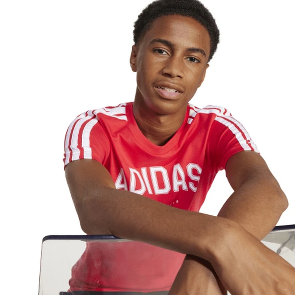 Adidas JI6673 J C Colleg Çocuk Spor Tişört - Resim 5