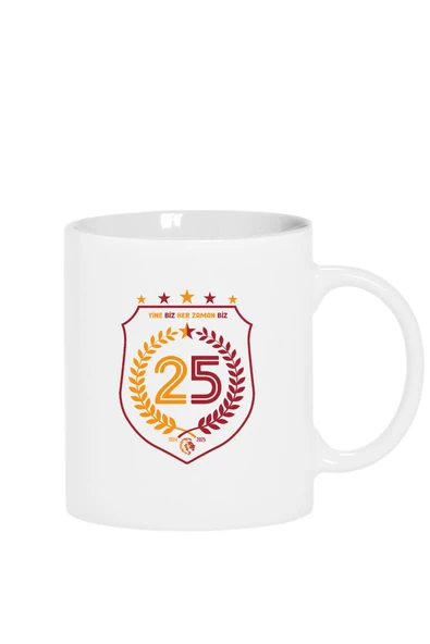 25 Şampiyonluk Yine Biz Beyaz Kupa Bardak