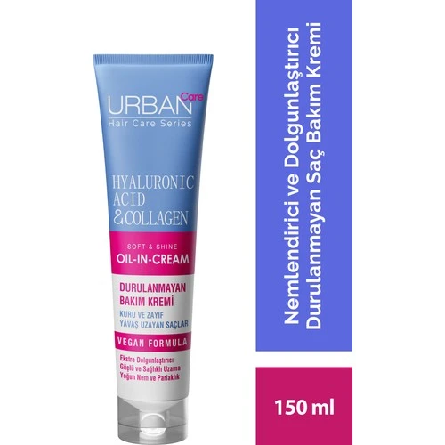 Urban Hyaluronic Acid & Collagen Durulanmayan Saç Bakım Kremi 150Ml
