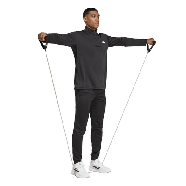 Adidas JE5695 Camo 1/4 Zip Erkek Spor Tişört - Resim 3