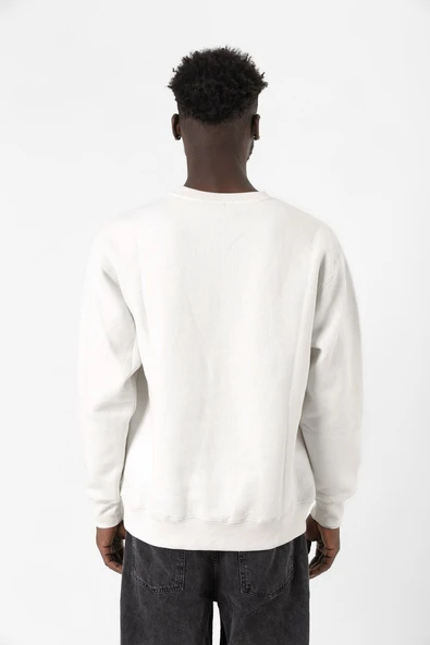 25 Şampiyonluk Yine Biz Beyaz Erkek 2ip Sweatshirt - 4