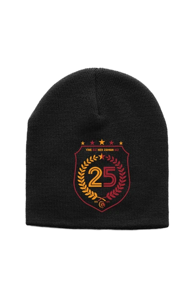 25 Şampiyonluk Yine Biz Siyah Örme Bere