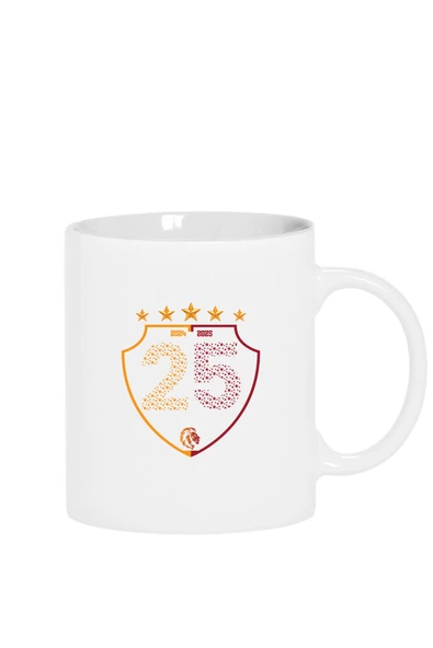 25 Şampiyonluk Shield Beyaz Kupa Bardak ürün görseli