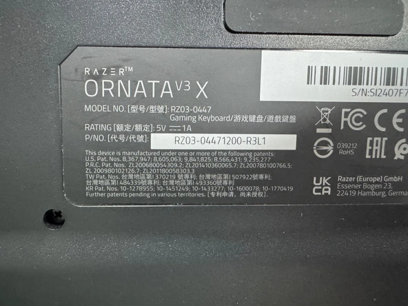 Razer Ornata V3 X RGB Membrane Switch Kablolu Oyuncu Klavyesi (İKİNCİ EL) - 6