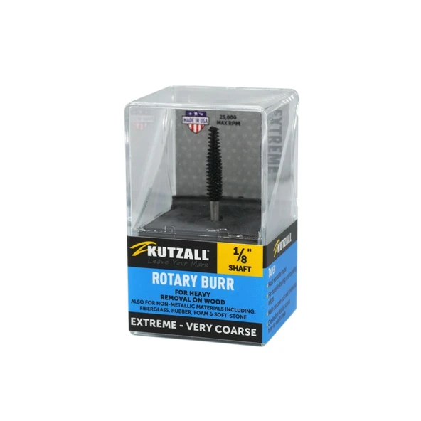 KUTZALL TX-18-EC Ekstra Kalın Diş Konik Çam Tipi Törpü (3.1 mm Sap)