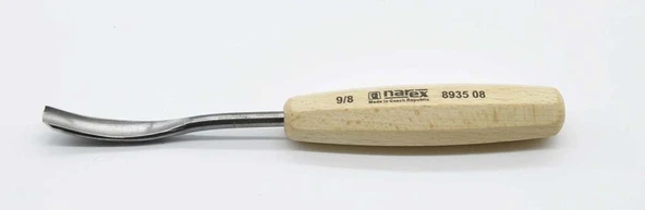 NAREX 893508 Wood Line Bükülmüş Oluklu Oyma Iskarpelası 8x90 mm - 5