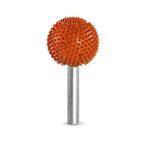 SABURTOOTH 6S1-90 Yuvarlak Top Tipi Kalın Diş Ahşap Törpü (Sap:6 mm) - 4