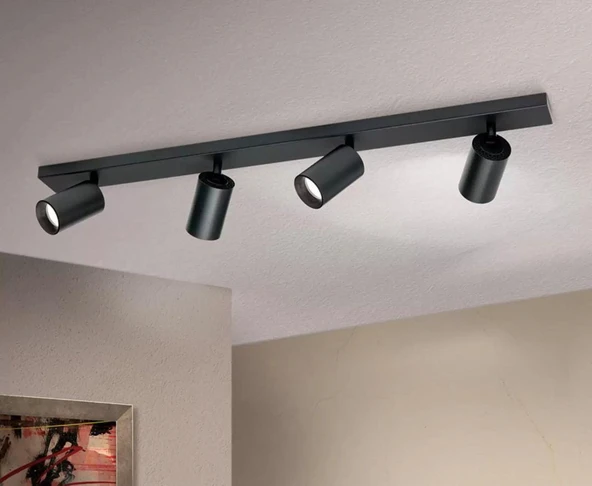 Demet habek mylights  gün ışığı LED ampullü 4lu hareketli LED spot led avize