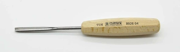 NAREX 892604 Wood Line Derin Oluklu Oyma Iskarpelası 4x90 mm - Resim 3