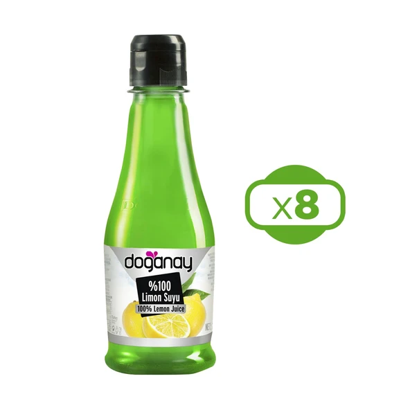 Doğanay %100 Limon Suyu 500 ml x 8 Adet Pet
