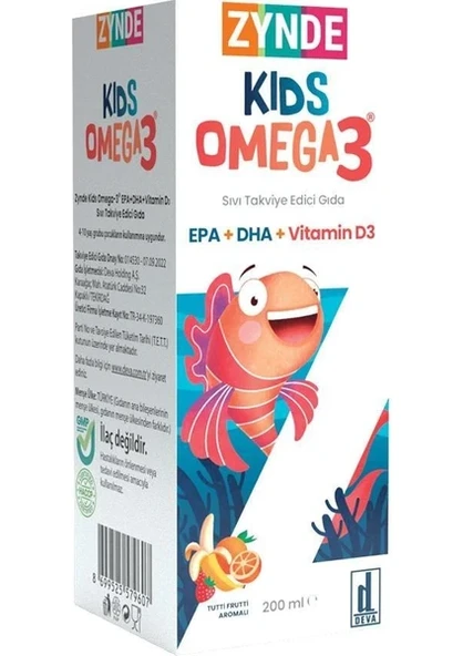 Zynde Kids Omega3 + Vit.d3 200 ml