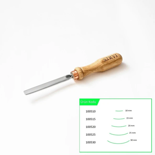STRYI 100510 Düz Tip Sığ Oluklu Ahşap Oyma Iskarpelası 10 mm - 11