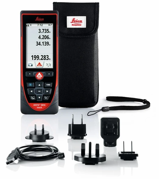 LEICA DISTO D810 Touch Full Set Bluetooth ve Kameralı Lazer Metre (250 metre) - 4