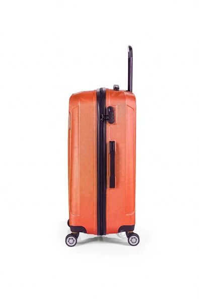 Polo&Sky Spring Model Turuncu Renk Orta Boy Valiz Bavul - 3