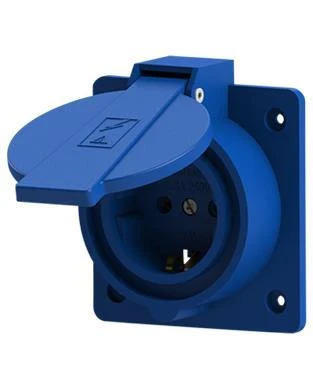 NEAD 220V 1X16A Pano Makine Prizi Kapaklı ürün görseli 1