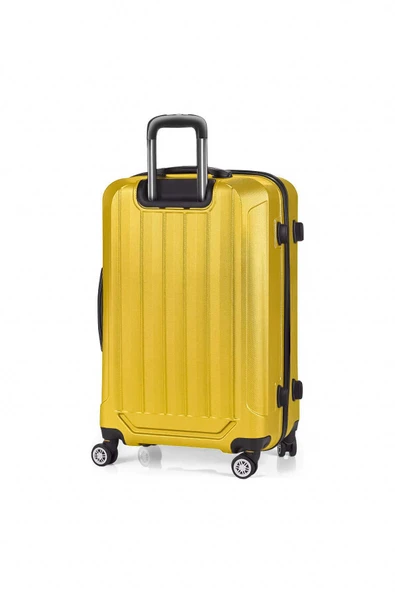 Polo&Sky Spring Model Sarı Renk Orta Boy Valiz Bavul - 3