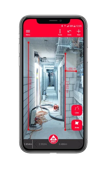 LEICA DISTO X4 P2P Bluetooth ve Kameralı Lazer Metre (150 Metre) - Resim 6