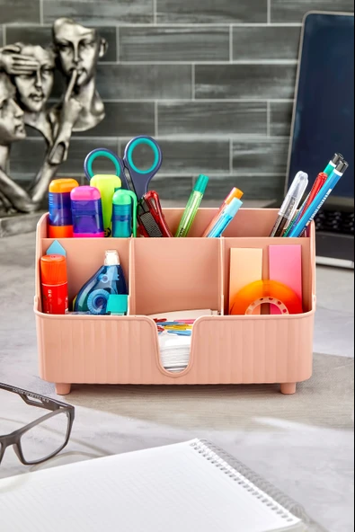 VİP LİFE HOME MARKA LİNE ÇOK AMAÇLI MASA ÜSTÜ KALEMLİK - TAKI -MAKYAJ DÜZENLEYİCİ - 4