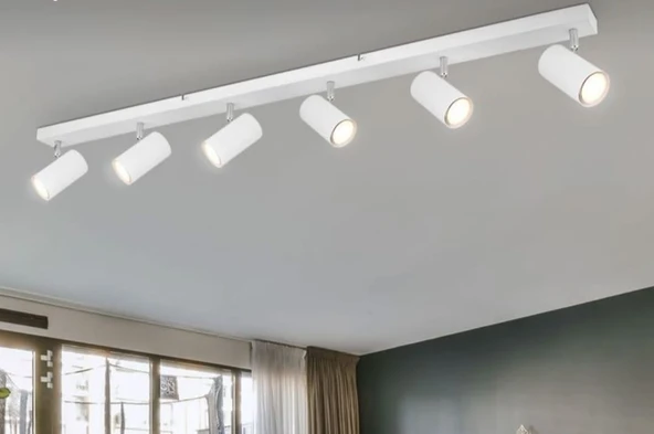 demet habek mylights  120cm metal gövdeli   gün ışığı led ampullü hareketli spor modern led avize  led