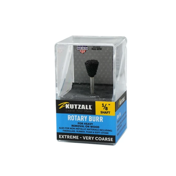 KUTZALL DTX-38-EC Ekstra Kalın Diş Dovetail Törpü (3.1 mm Sap) - 3
