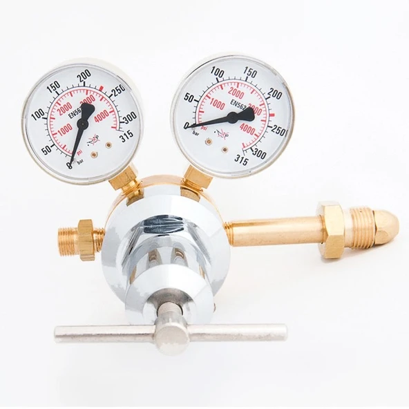 KASWELD 2603 Argon İçin Yüksek Basınç Düşürücü Regülatör(0-200 Bar)