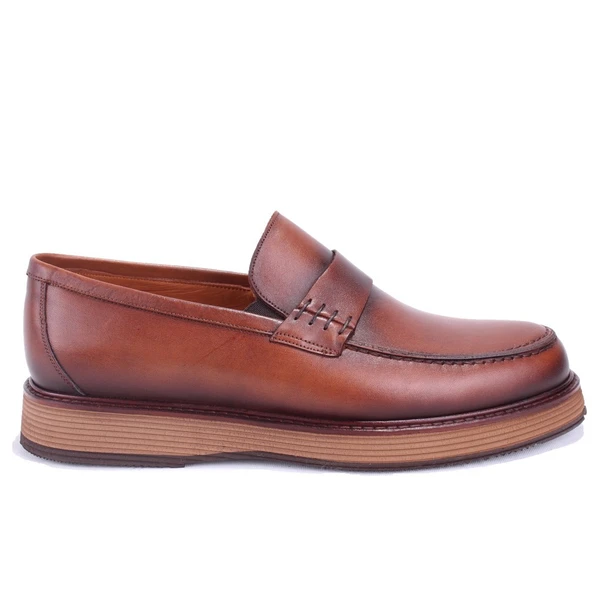 Dagoster DMA78-20823 Taba Ortopedik Klasik Spor Erkek Deri Ayakkabı - 2