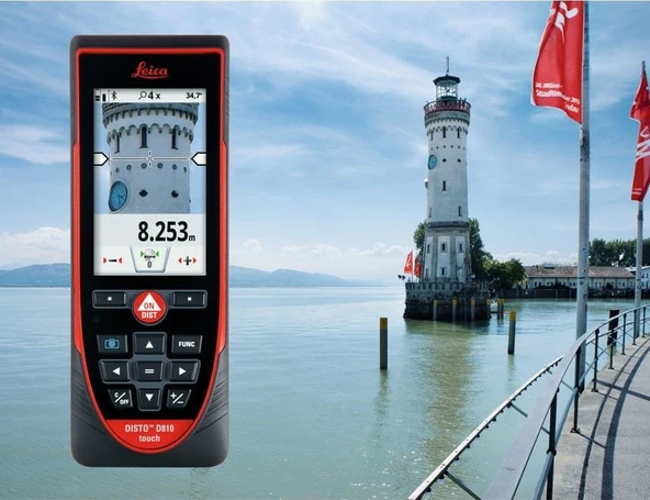 LEICA DISTO D810 Touch Full Set Bluetooth ve Kameralı Lazer Metre (250 metre) - 5