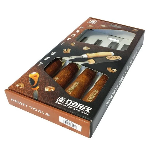 NAREX 863201 Premium Marangoz Tip Iskarpela Seti 4 Parça - Resim 2