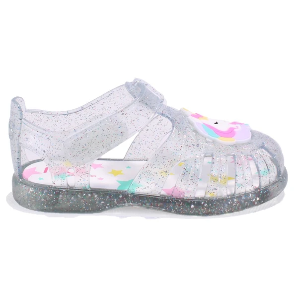 Igor S10341 Tobby Unicornio Beyaz Şeffaf Ortopedik Günlük Kız Çocuk Sandalet - 2