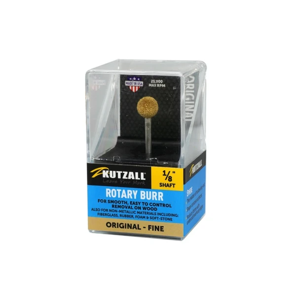 KUTZALL S-38-EG İnce Diş Yuvarlak Törpü (3.1 mm Sap)