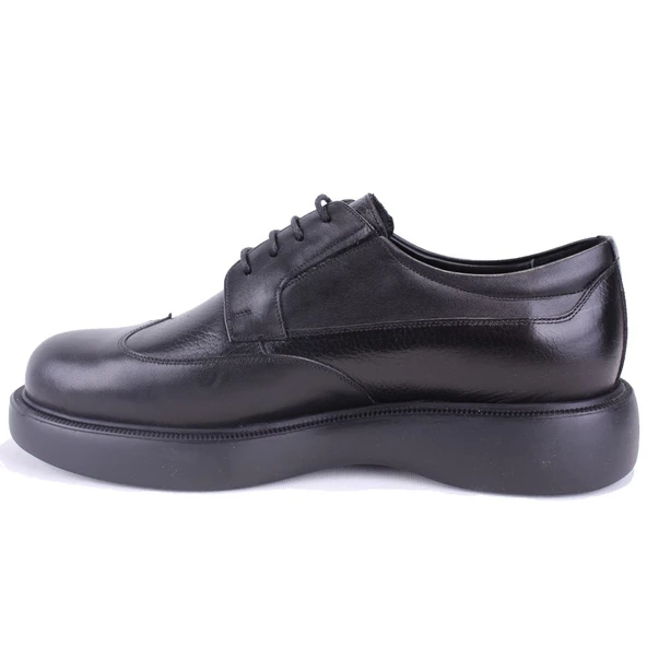 Dagoster DMA78-9543 Siyah Ortopedik Klasik Spor Erkek Deri Ayakkabı - 3