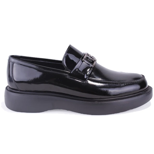 Dagoster DMA78-9540 Siyah Rugan Ortopedik Klasik Spor Erkek Deri Ayakkabı - 2