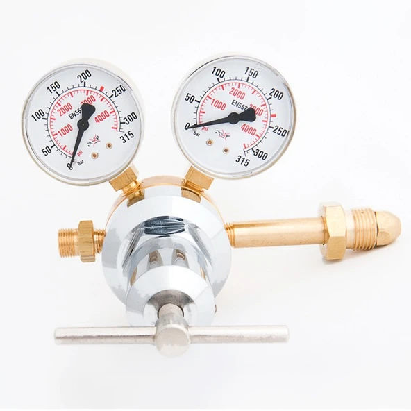 KASWELD 2603 Argon İçin Yüksek Basınç Düşürücü Regülatör(0-200 Bar) - 2