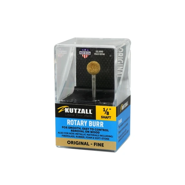 KUTZALL S-38-EG İnce Diş Yuvarlak Törpü (3.1 mm Sap) - 5