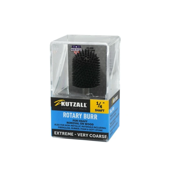KUTZALL BNX-34-C Ekstra Kalın Diş Oval Başlı Törpü (6.3 mm Sap) - Resim 2