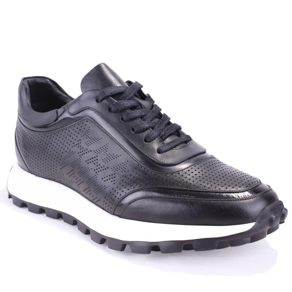 Dagoster DMA78-24210 Siyah Ortopedik Günlük Spor Erkek Deri Ayakkabı ürün görseli 1