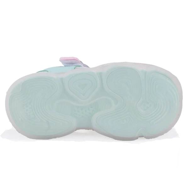 Vicco Live 332B525Y217 Beyaz Ortopedik Günlük Işıklı Kız Çocuk Spor Sandalet - Resim 4