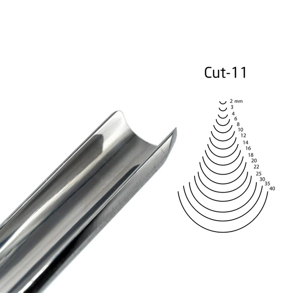 KIRSCHEN Two Cherries Düz Tip Geniş Oluklu Iskarpela 16 mm Cut11 (3111016) - 3