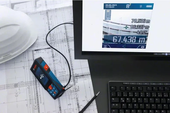BOSCH GLM 150-27 C Kameralı Lazer Metre (150 Metre) - 8