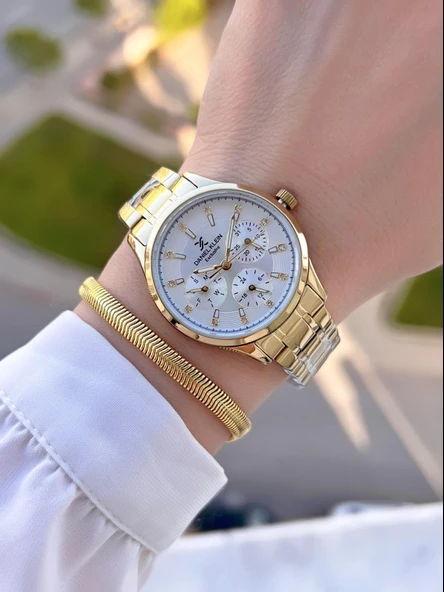 Daniel Klein İç Kadran Fonksiyonları Aktif Çelik Kordon 2 Yıl Garantili Kadın Kol Saati BDK14089.4 - Resim 2