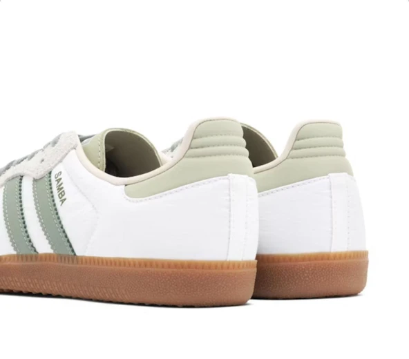 Adidas Samba OG Cloud White Silver Green Putty Mauve - 3