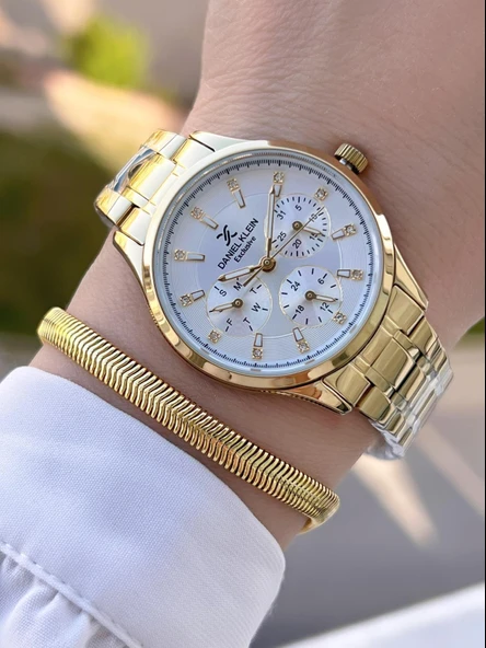 Daniel Klein İç Kadran Fonksiyonları Aktif Çelik Kordon 2 Yıl Garantili Kadın Kol Saati BDK14089.4 ürün görseli