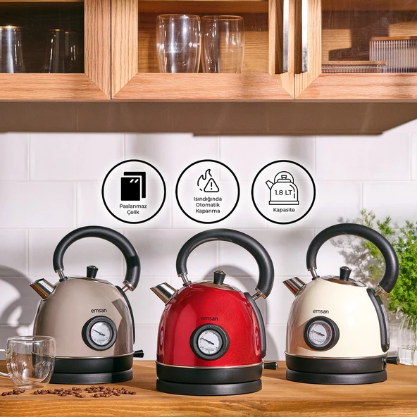 Emsan Turtle Kettle Red - 5