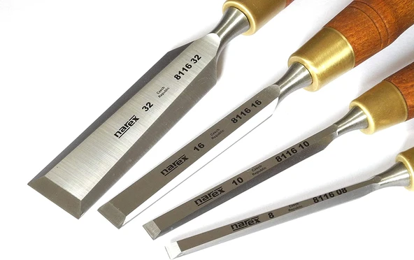 NAREX 863202 Premium Marangoz Tip Iskarpela Seti 4 Parça - 8