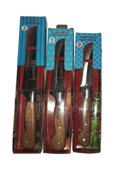 Lazoğlu 3 lü Kasap Bıçak Seti ürün görseli