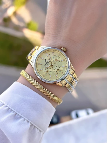 Daniel Klein İç Kadran Fonksiyonları Aktif Çelik Kordon 2 Yıl Garantili Kadın Kol Saati BDK14089.6 - Resim 2