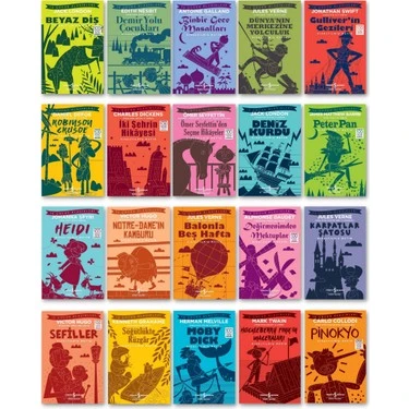 3.Sınıftan 4.Sınıfa Geçenler İçin İş Çocuk Klasikleri Seti 20 Kitap (Tatil Kitabı Hediyeli) - Resim 3