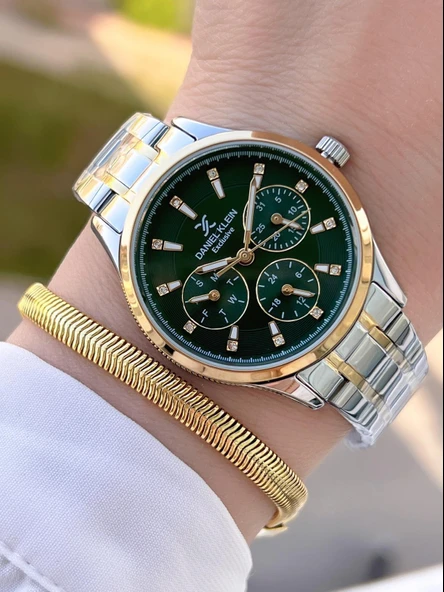 Daniel Klein İç Kadran Fonksiyonları Aktif Çelik Kordon 2 Yıl Garantili Kadın Kol Saati BDK.114089.5 ürün görseli