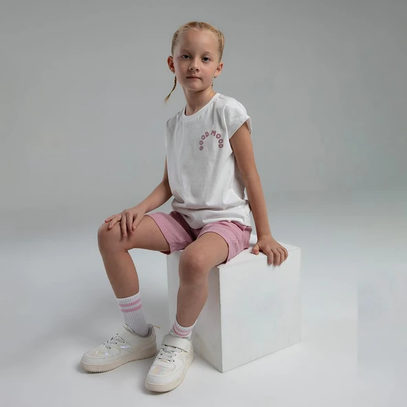 RolyPoly 3626C Kız Çocuk Bermuda Yazlık Pijama Takım - 5